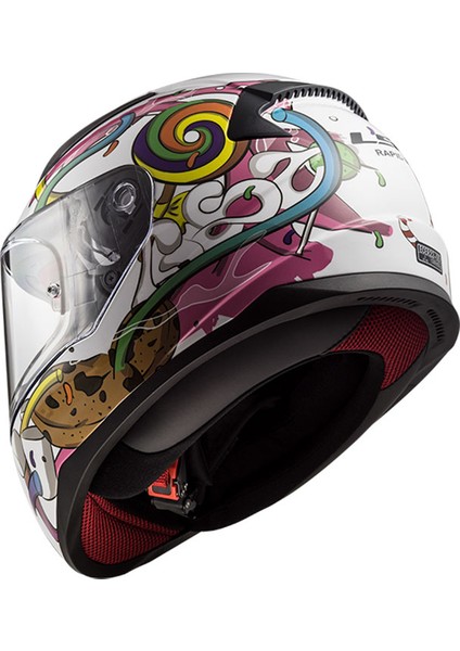 Rapıd Mini Crazy Pop Beyaz-Pembe Çocuk Kask fırsatları