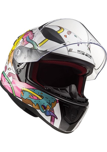 Rapıd Mini Crazy Pop Beyaz-Pembe Çocuk Kask indirimleri