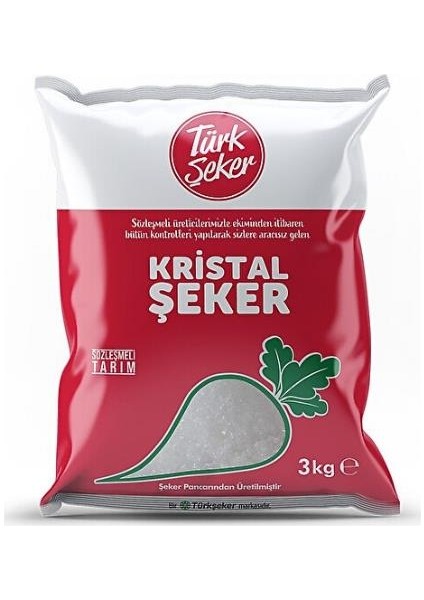 Kristal Toz Şeker 3 kg