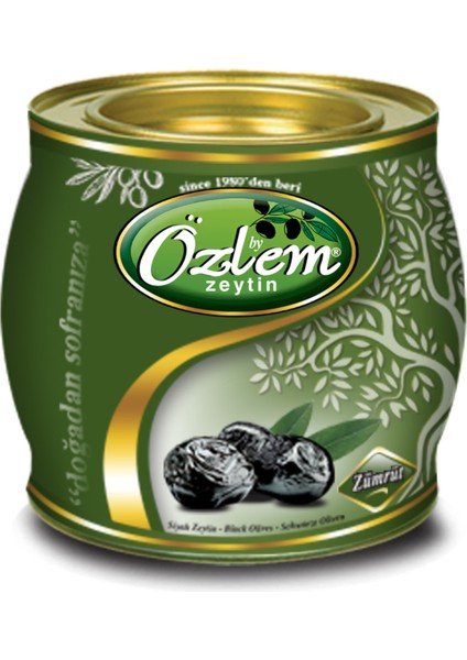 Zümrüt 2 kg Teneke Siyah Zeytin (351-380 klb)
