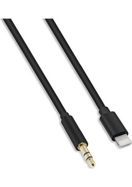 Apple iPhone 7 8 x Max 11 12 13 Pro Uyumlu Aux Dönüştürücü Kablo Lightning Girişli 1mt