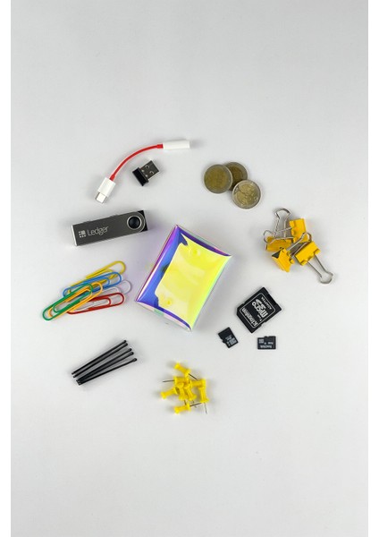 Jellycase Mini Hologram Bozuk Para Cüzdanı Küçük Minik Kese Madeni Para Kesesi Şeffaf Pvc Renkli