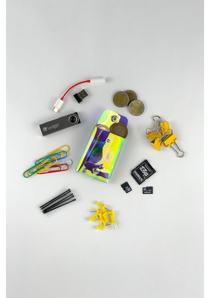 Jellycase Mini Hologram Bozuk Para Cüzdanı Küçük Minik Kese Madeni Para Kesesi Şeffaf Pvc Renkli fiyatları