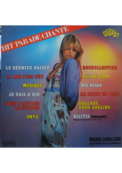 Mario Cavallero,son Orchestre Et Ses Chanteurs*hit Parade Ch',fransa Baskı 1977 Lp