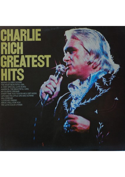 Charlie Rich,greatest Hits,ingiltere Baskı 1976 Lp