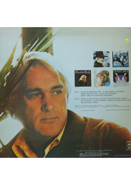 Charlie Rich,greatest Hits,ingiltere Baskı 1976 Lp fiyatları