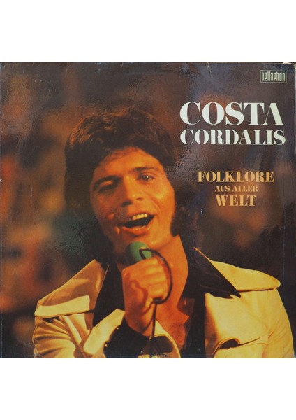Costa Cordalis,folklore Aus Aller Welt ,alman Baskı 1967 Lp