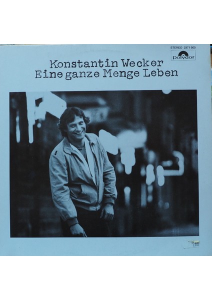 Konstantin Wecker,eine Ganze Menge Leben,almanya BASKI,1978LP