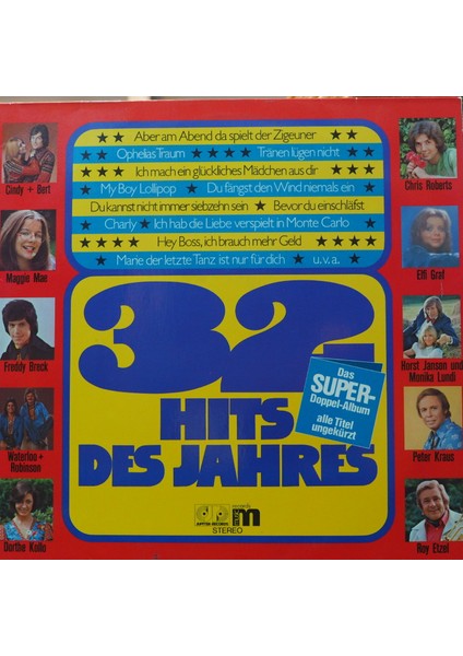 32 Hits Des Jahres,germany BASKI,1974 2lp