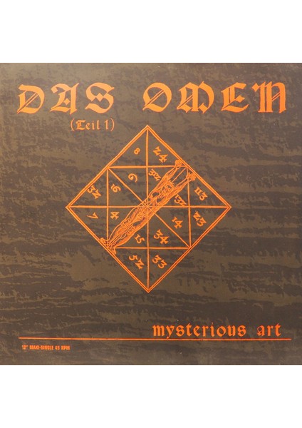 Mysterious Art ,das Omen (Teil 1) Maxi-Single 1989 Lp