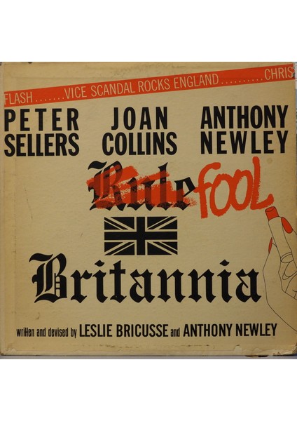 Peter Sellers, Joan Collins, Anthony Newley Fool Britannia 1963 Lp