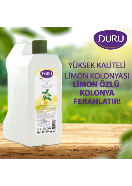 Limon Kolonya Bidon 80 Derece 2x900ml