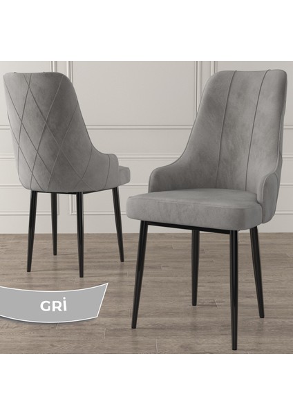 Concept Ram Serisi, 80 x 132 cm Açılabilir Masa Takımı,siyah Mermer Desen Masa 4 Sandalye