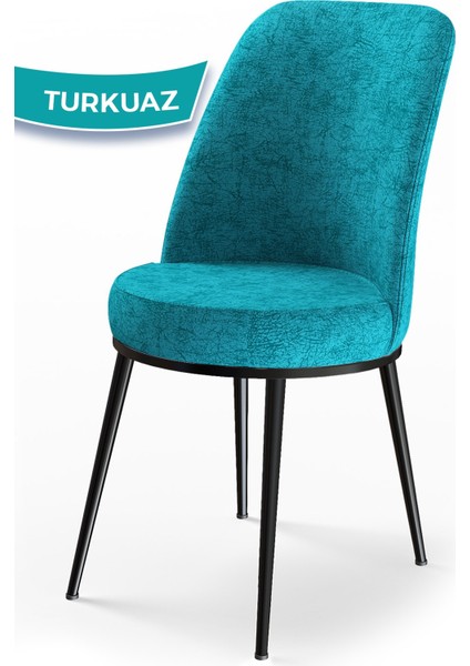 Concept Tor Serisi, Yuvarlak Mutfak Masa Takımı, Siyah Mermer Desen Masa ve 4 Sandalye fırsatları