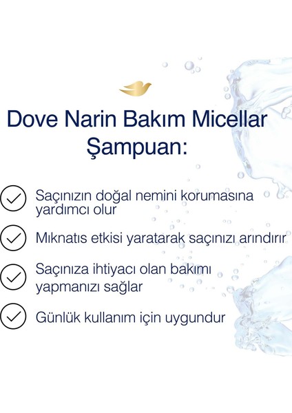 Narin Bakım Şampuan Hassas, Ince Telli Saçlar Için 400 Ml - 4 Adet