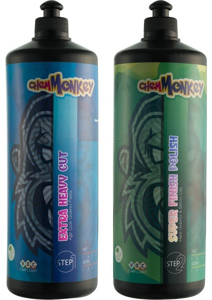 Chemmonkey Ağır Çizik Giderici ve Süper Bitirici Cila 1 Litre