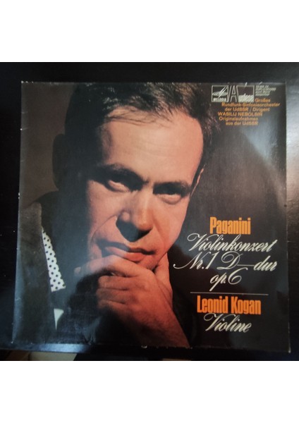 Paganini*violinkonzert Nr. 1 D-Dur Op. 6,almanya Baskı 1961 Lp