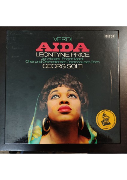 Verdi*aida, Leontyne Price,georg Solti *almanya Baskı 1976 3lp