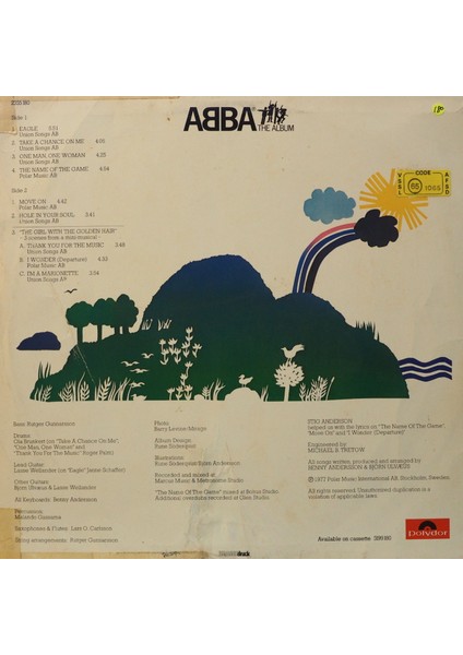 Abba The ALBUM1978 Lp
