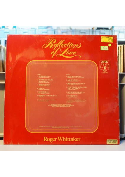 Roger Whittaker - Reflections Of Love Lp