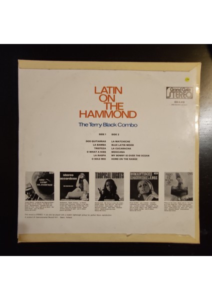 The Terry Black Combo * Latin On The Hammond ,hollanda Baskı Lp