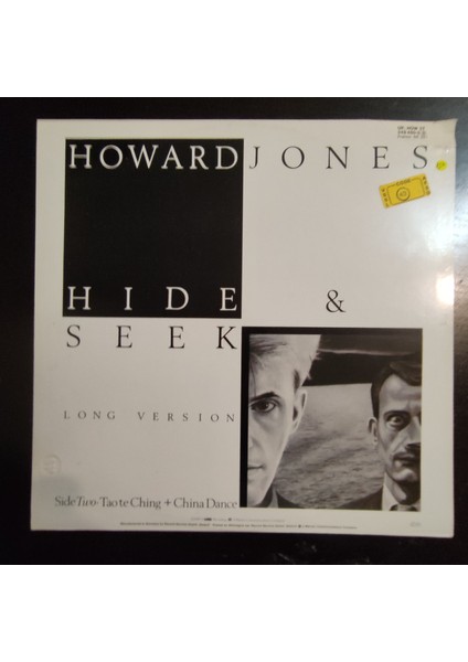 Howard Jones * Hide & Seek ,ingiltere Baskı 1984 Lp fiyatları