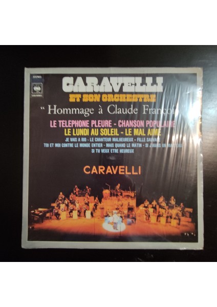 Caravelli Et Son Orchestre* Hommage À Claude François *,fransa Baskı 1978 Lp