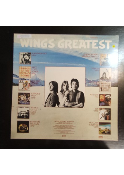 Wings*wings Greatest,almanya Baskı 1978 Lp fiyatları