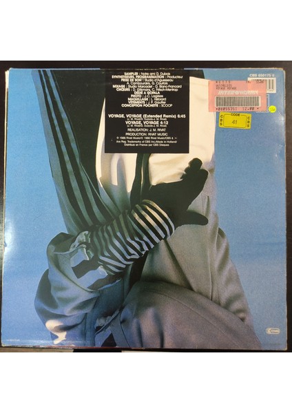 Desireless *voyage Voyage,ispanya Baskı 1987 Lp fiyatları