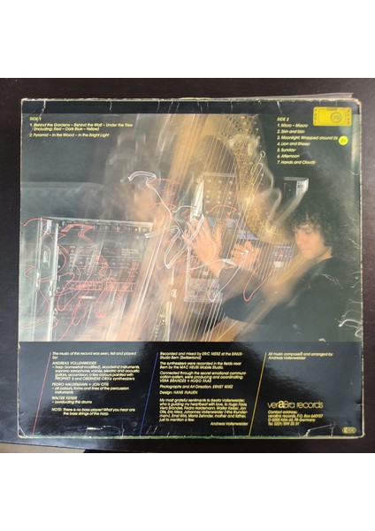 Andreas Vollenweider ?* Behind The Gardens - Behind The Wall - Under The Tree,almanya Baskı 1981 Lp fiyatları