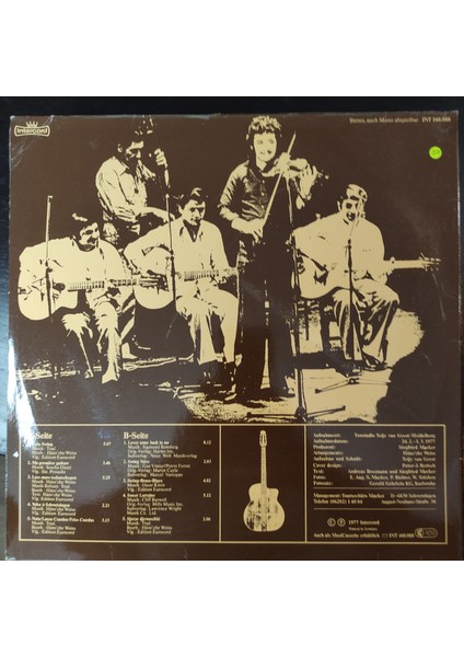 Häns'che Weiss Quintett * Fünf Jahre Musik Deutscher Zigeuner, Almanya Baskı 1977 Lp