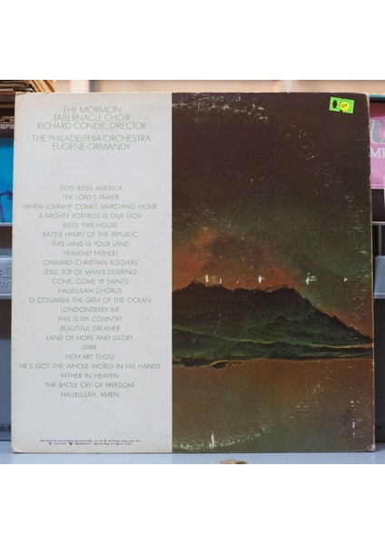 The Mormon Tabernacle Choir Album, Amerikan Baskı 1972 2lp