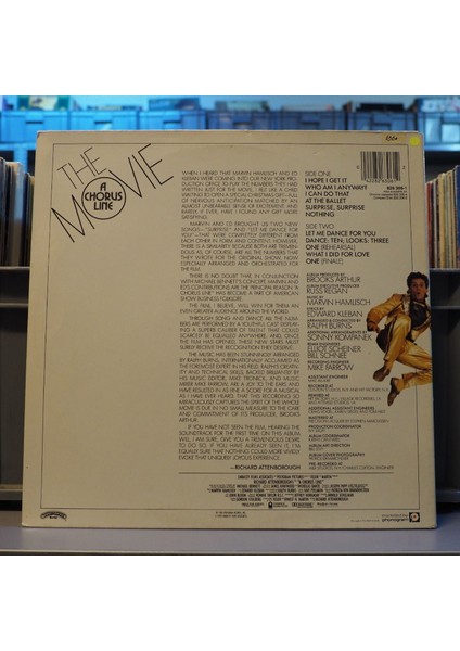 A Chorus Line - The Movie (Original Motion Picture Soundtrack) Lp
