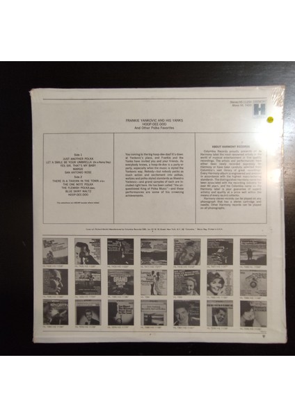 Frankie Yankovic And His Yanks,amerikan Baskı 1968 Lp