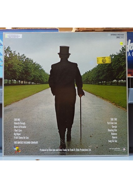Elton John * A Single Man, Fransız Baskı 1978 Lp