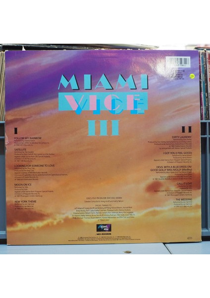 Miami Vice Iıı, Almanya Baskı 1988 Lp fiyatları