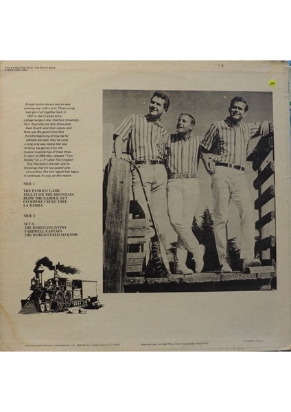 The Kingston Trio The Patriot Game 1972 Lp fiyatları