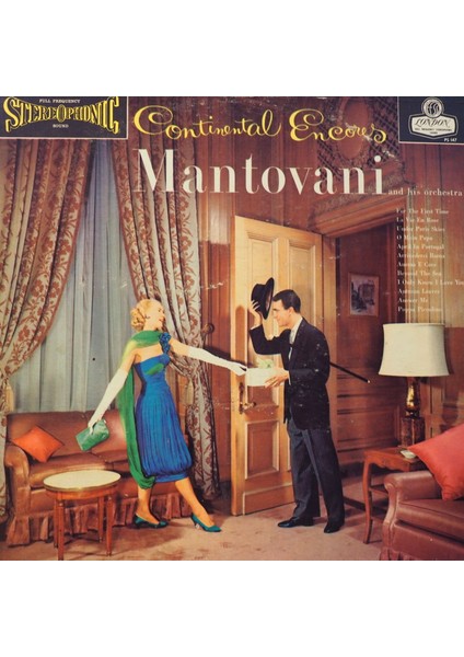 Mantovani And His Orchestra Continental ENCORES1959 Lp