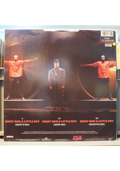 Snap! - Mary Had A Little Boy (The Dave Morales Remixes) Lp