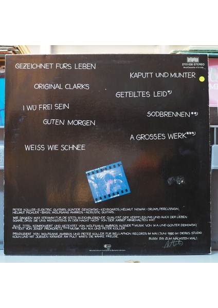W. Ambros* Weiss Wie Schnee ,almanya Baskı 1980 Lp fiyatları