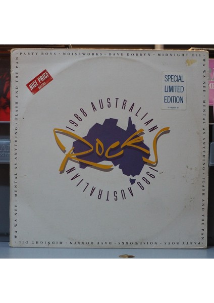 1988 Australian Rocks ,hollanda Baskı 1988 Lp
