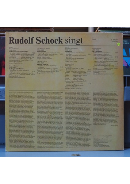 Rudolf Schock ,almanya Baskı 1981 Lp