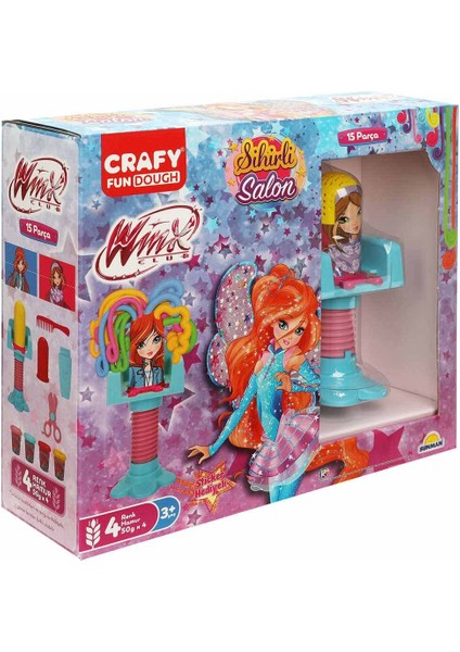 Winx Sihirli Salon Oyun Hamur Seti 15 Parça - Flora modelleri