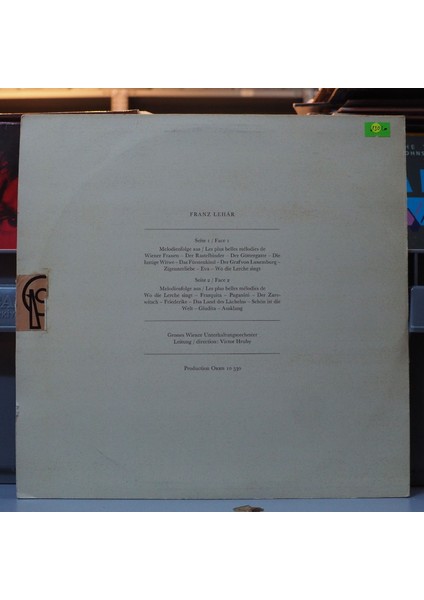 Franz Lehar* Melodienfolge Aus Seinen Operetten ,avusturya Baskı 2004 Lp fiyatları