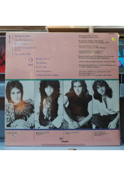 The Babys * Broken Heart ,canada Baskı 1977 Lp fiyatları