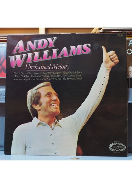 Andy Williams * Unchained Melody,ingiliz Baskı Lp