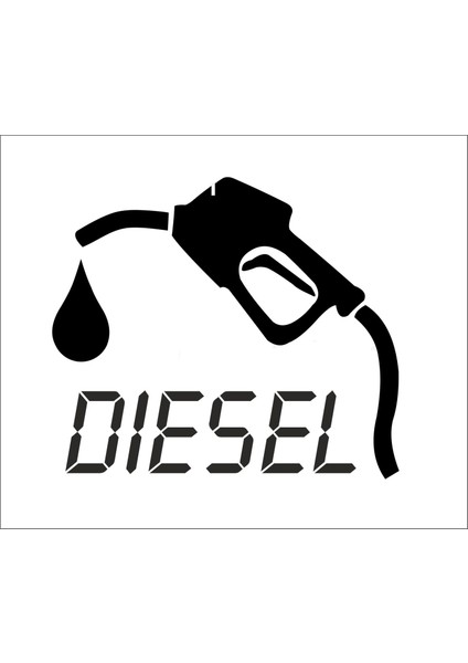 Dizel Yakıt Deposu Depo Kapağı Stickeri