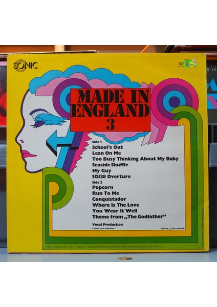 Made In England 3 School's Out,almanya Baskı Lp