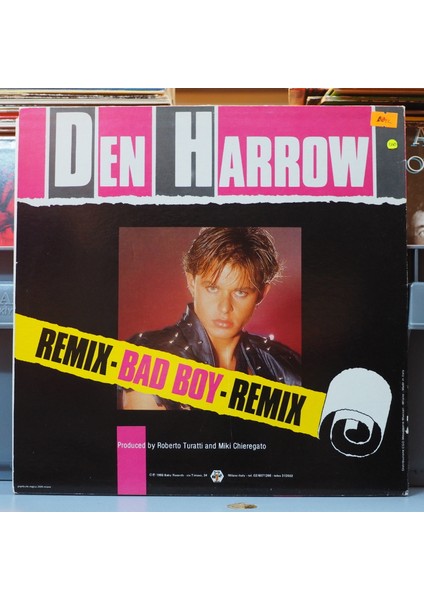 Den Harrow *overpower / Bad Boy (Remix), Italya Baskı 1986 Lp fiyatları