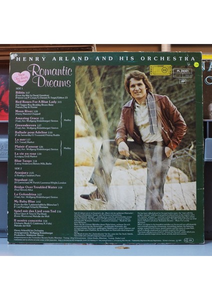 Henry Arland And His Orchestra * Romantic Dreams ,almanya Baskı 1978 Lp